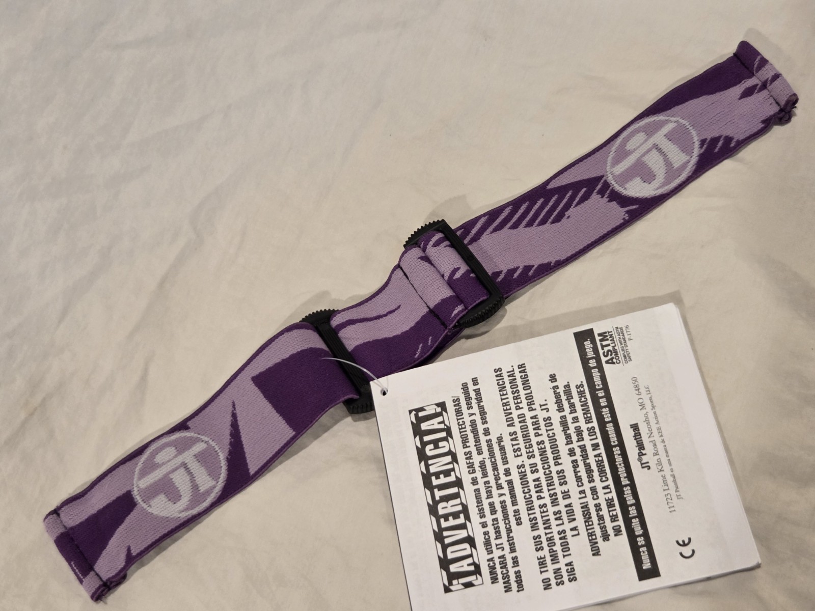 JT Proflex Strap June Birthstone Ice Series Alexandrite Purple Mask Goggles Lens