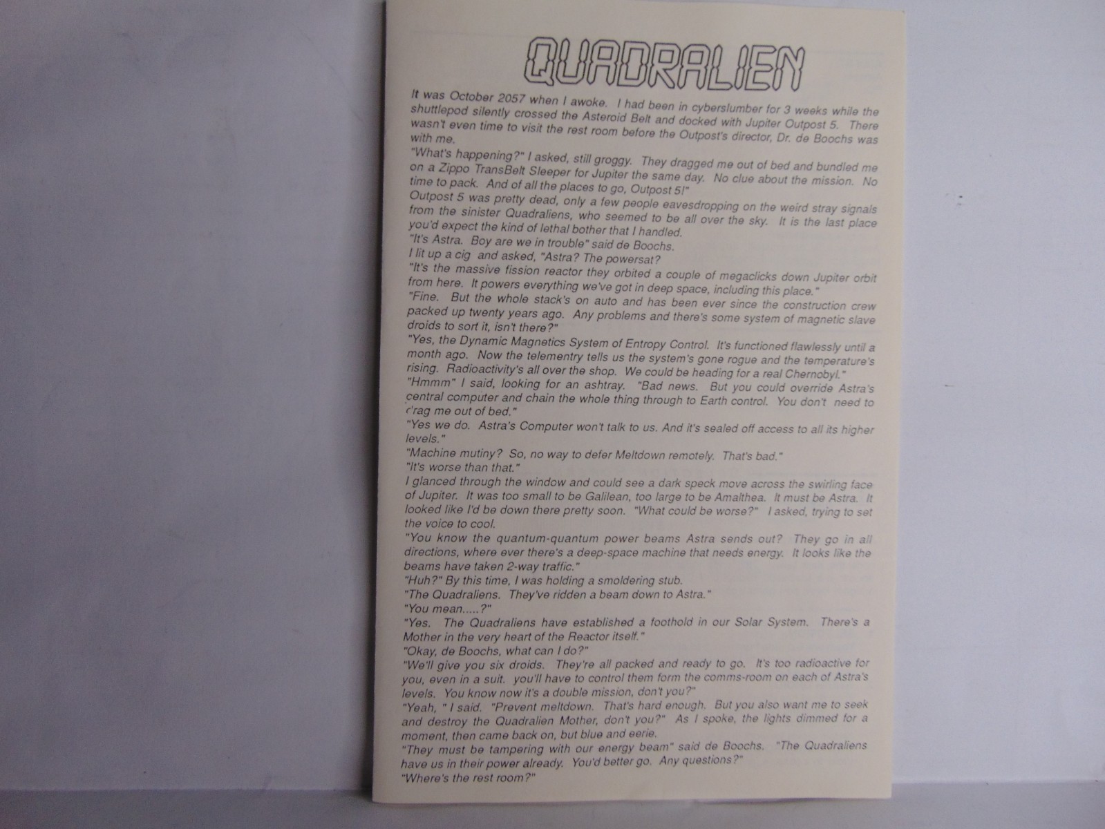 QUADRALIEN for ibm/tandy/at/xt