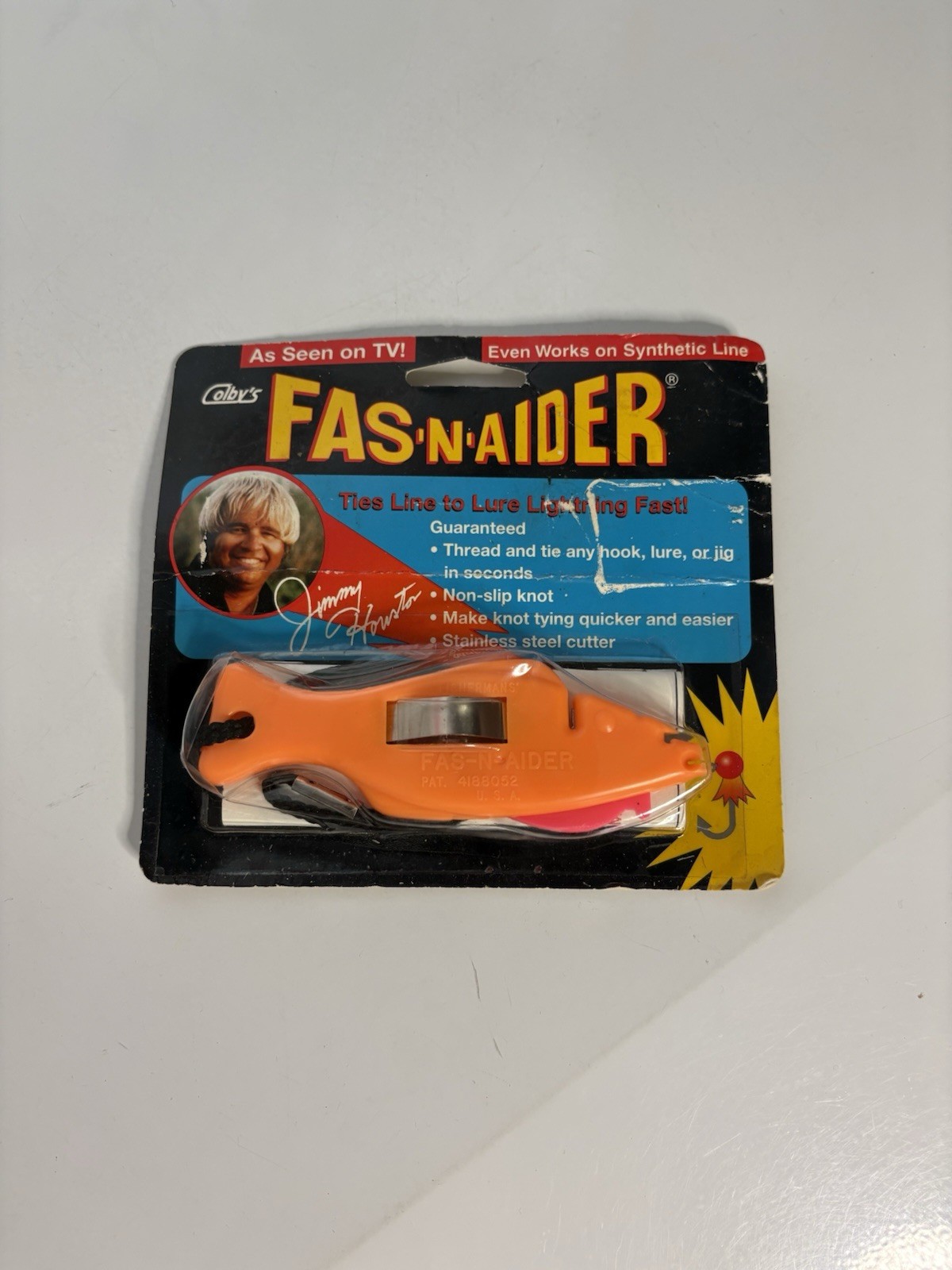 Jimmy Houston's FAS-N-AIDER  Ties Fishing Line To Lure In Seconds By Colby