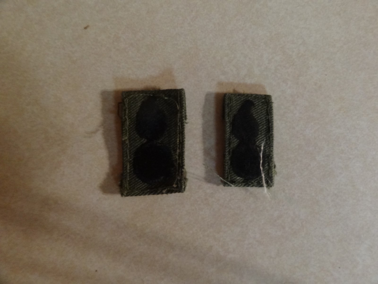 MILITARY PATCH US ARMY CLOTH RANK SET OF 2 ORDNANCE SEW ON