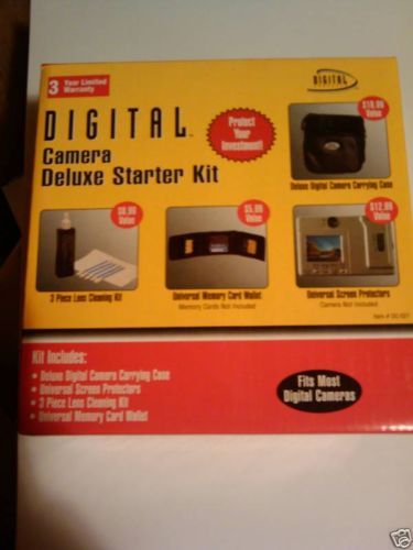 10 New Digital Concepts digital camera starter kits: camera case +cleaning kit +