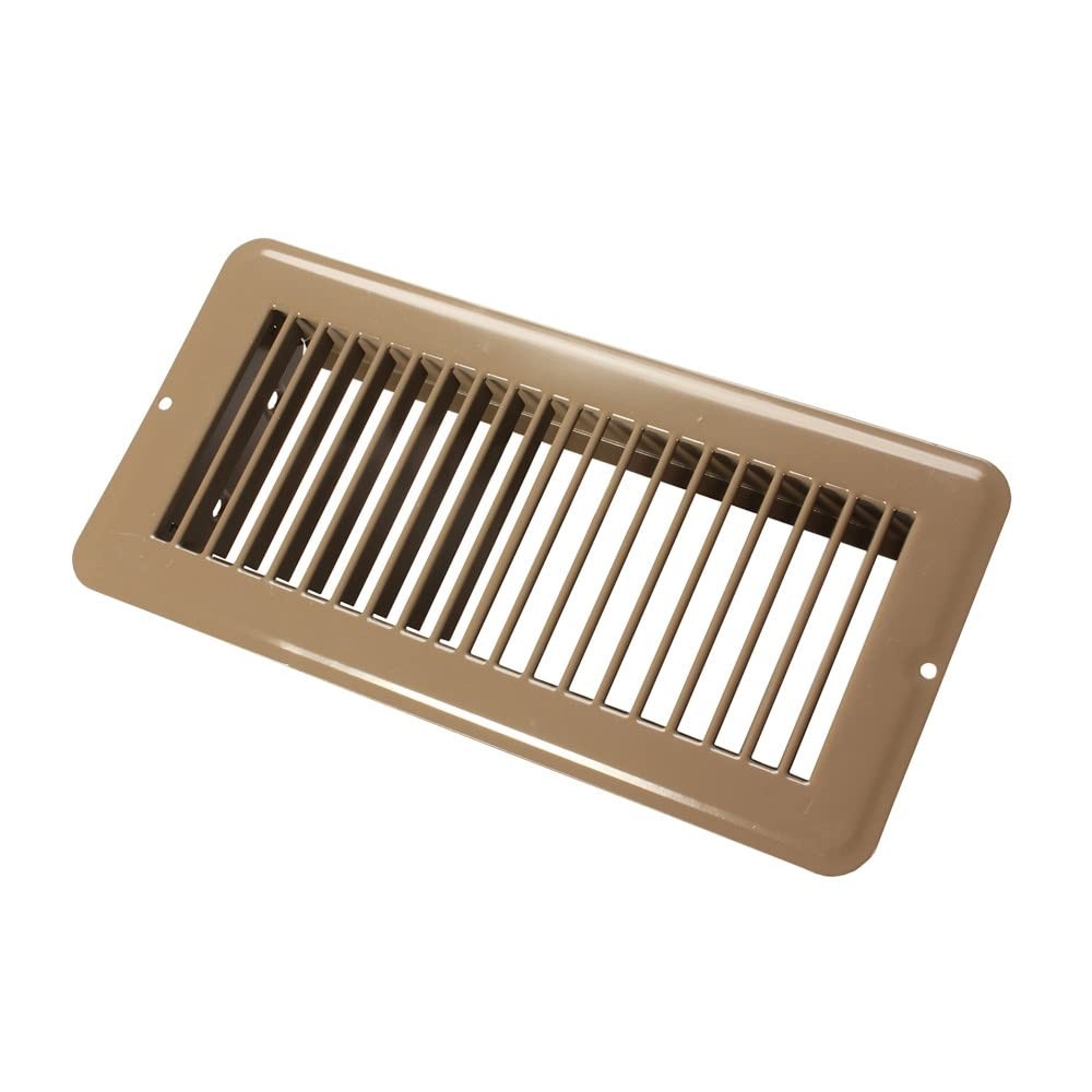 02-28995 Undampered Floor Register - 4" x 10" Brown