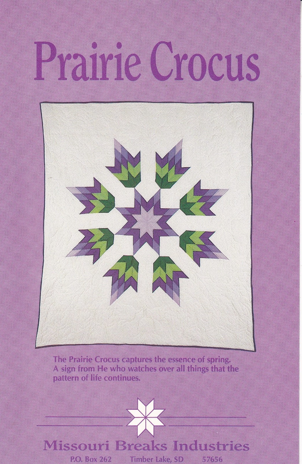 Prairie Crocus Quilt Pattern by Missouri Breaks Industries #PC-36 Makes 3 Sizes