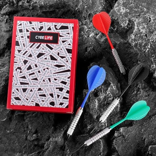 Plastic Tip Darts,12pcs Soft Darts Set with 100 Plastic Tips for Electronic