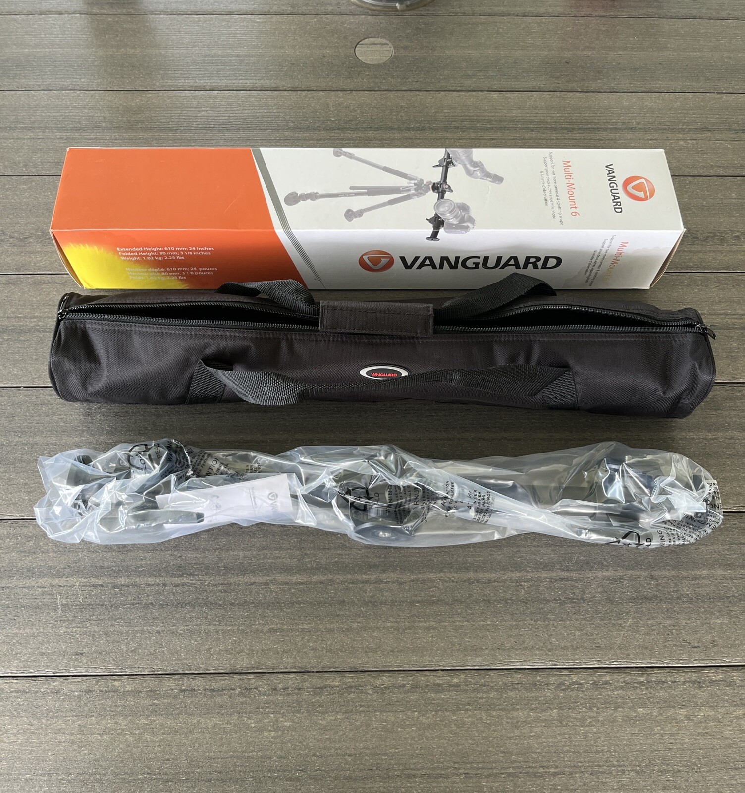 Vanguard Multi-Mount 6 Horizontal Bar for Mounting Multiple Items on Tripod