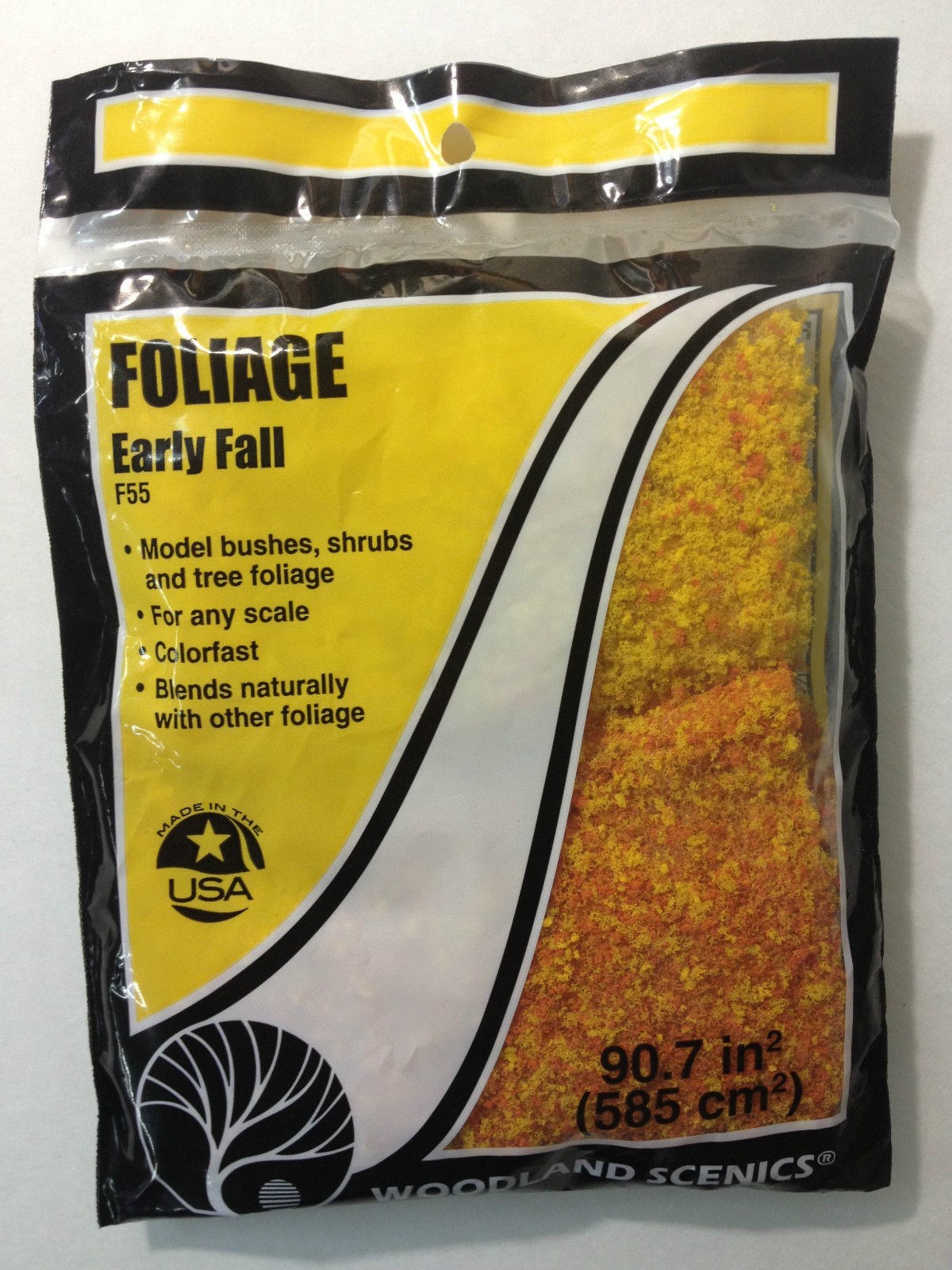 Woodland Scenics 55 Early Fall Color Foliage (72 sq. in) Trees,Vines,Bushes-New