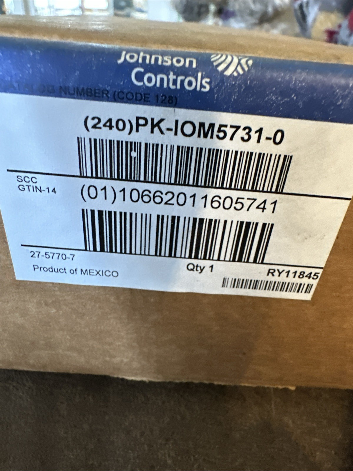 Johnson Controls Peak PK-lOM5731-0 Controller