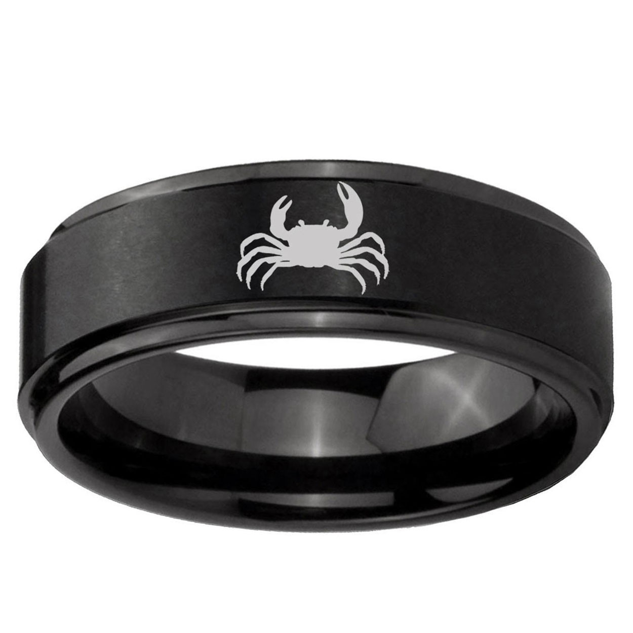 Crab Design Tungsten Carbide Men's Ring