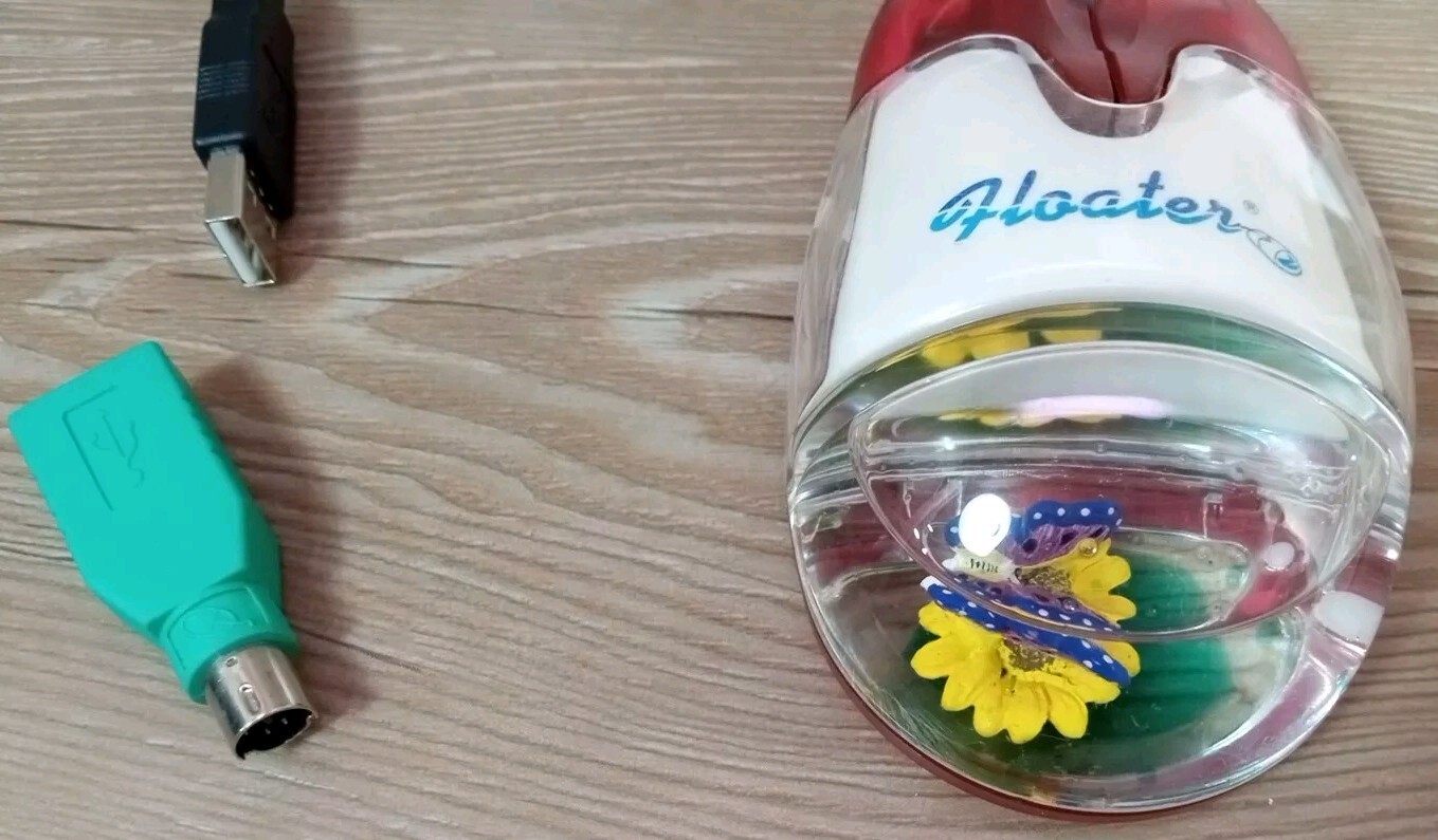 Floaters Computer Mouse USB & PS/2 Butterfly Flower Corded in Original Packaging