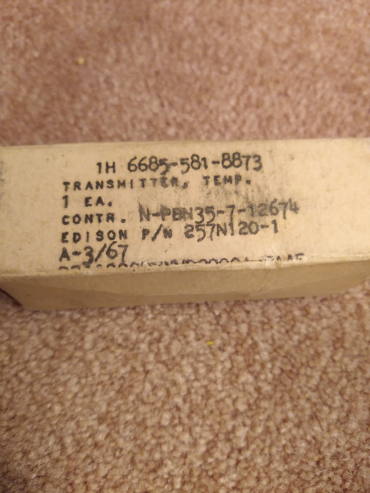 Edison Temperature Probe Transmitter P/N: 257N120-1