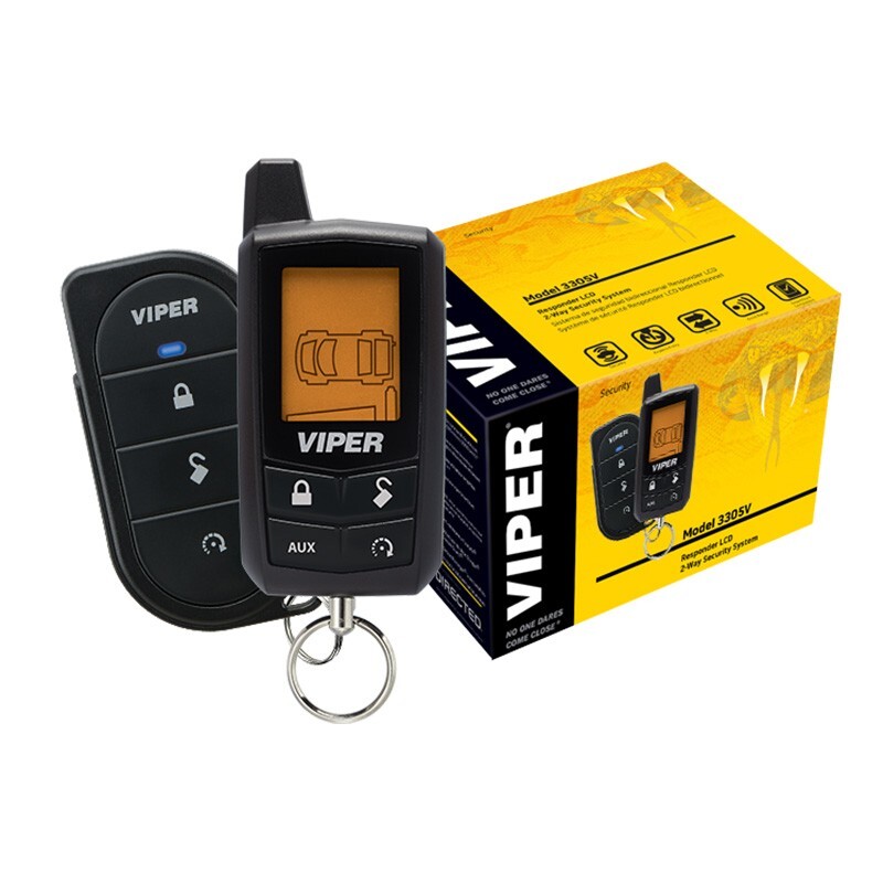 Viper 3305V 2-Way Responder LCD Remote Keyless Entry Car Security Alarm System