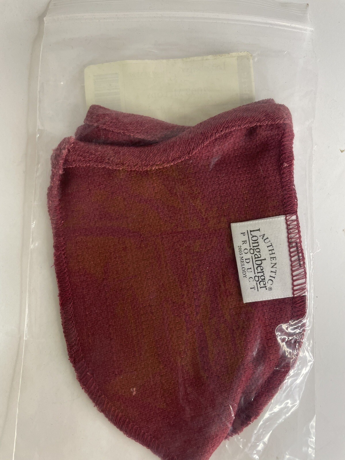 Longaberger Paprika 2003 Melody Fabric Liner 2763527  New