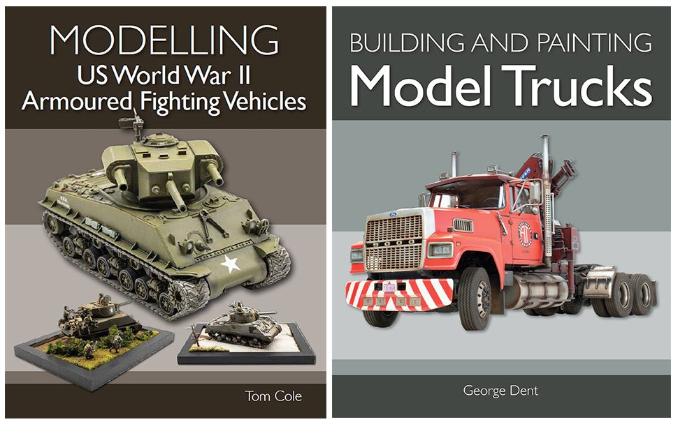 Building Model Trucks & US World War II Armoured Fighting Vehicles two book set