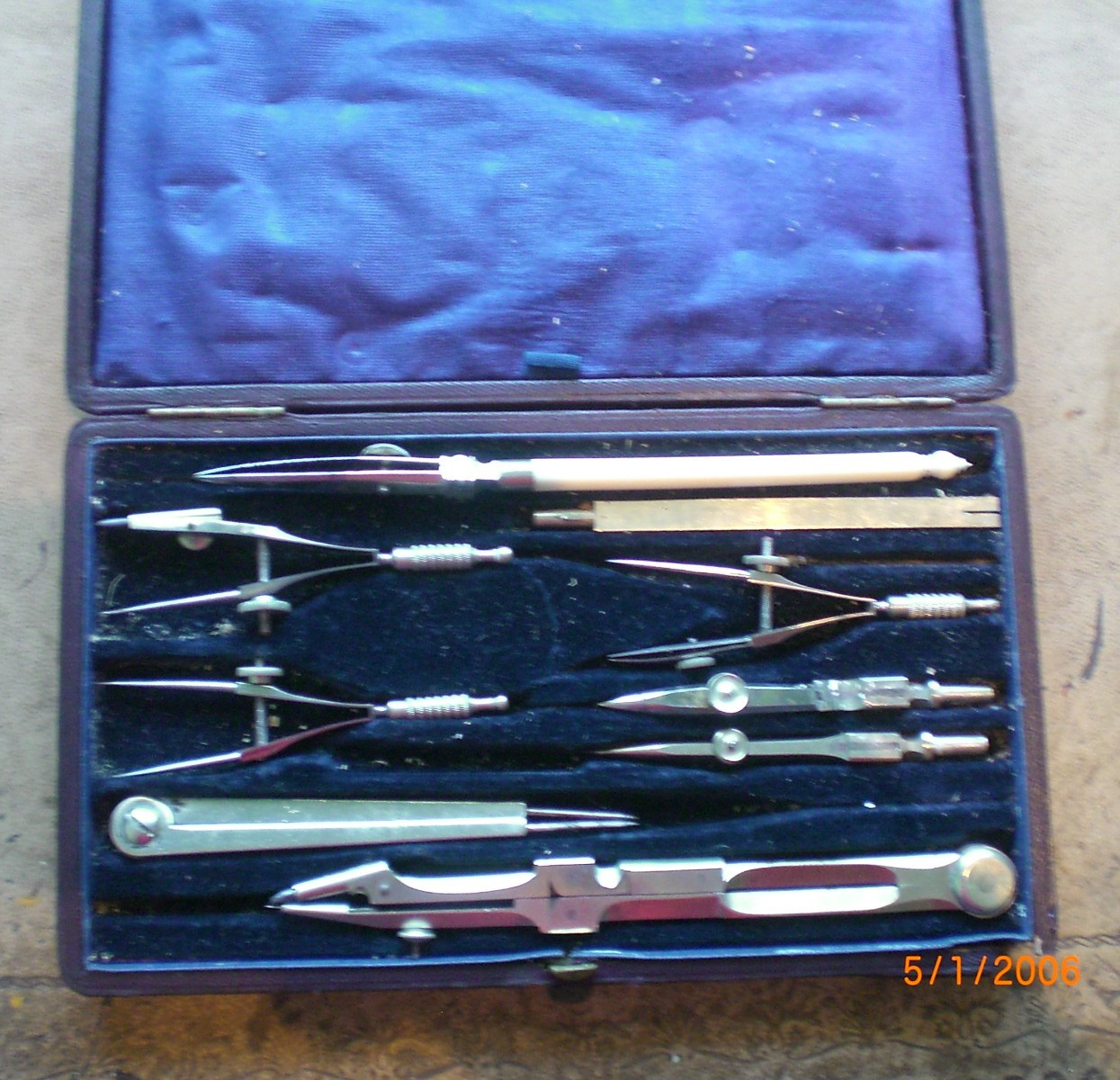 vintage technical drawing instruments
