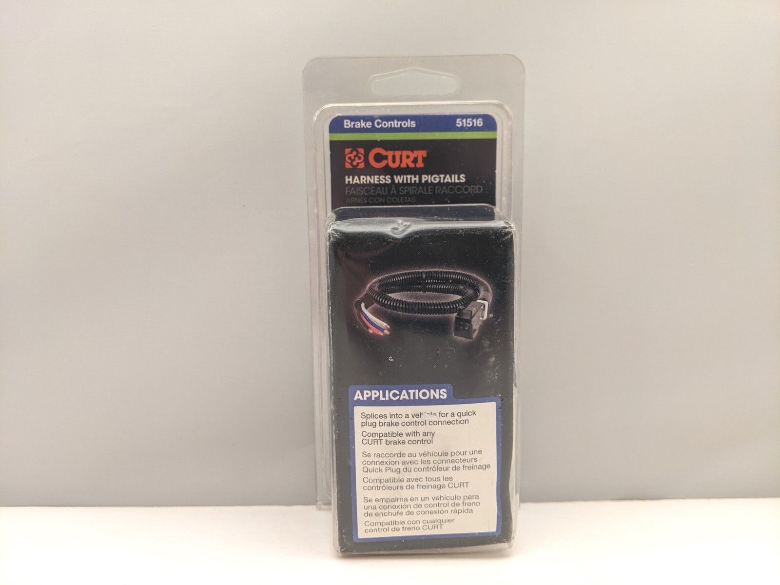 CURT Universal Trailer Brake Controller Harness With Pigtails | 51516 | NEW