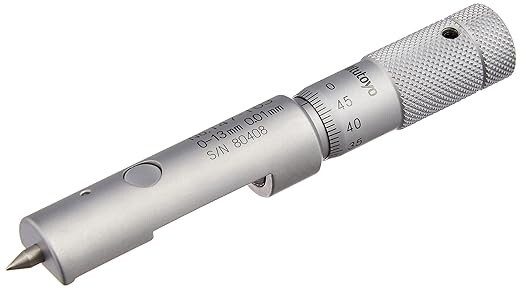 Mitutoyo 147-103 Can Seam Micrometer 0-13mm Range, 0.01mm Graduation