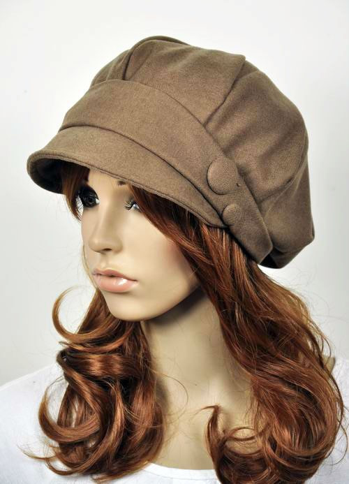 Fashion Cotton Women's Spring & Autumn Causal Visor Brim Hat Beanie R01 3-Color