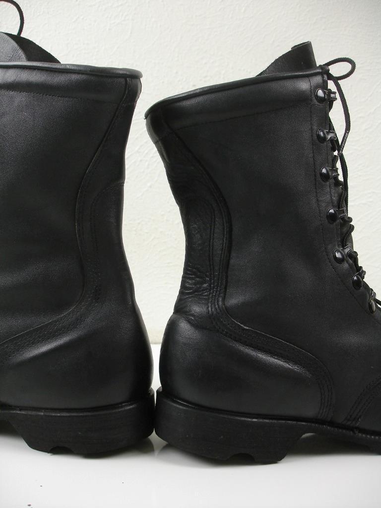 Men's 11 W Ro-Search Wellco Boots Jump Black Leather Military Combat 4-97 1997