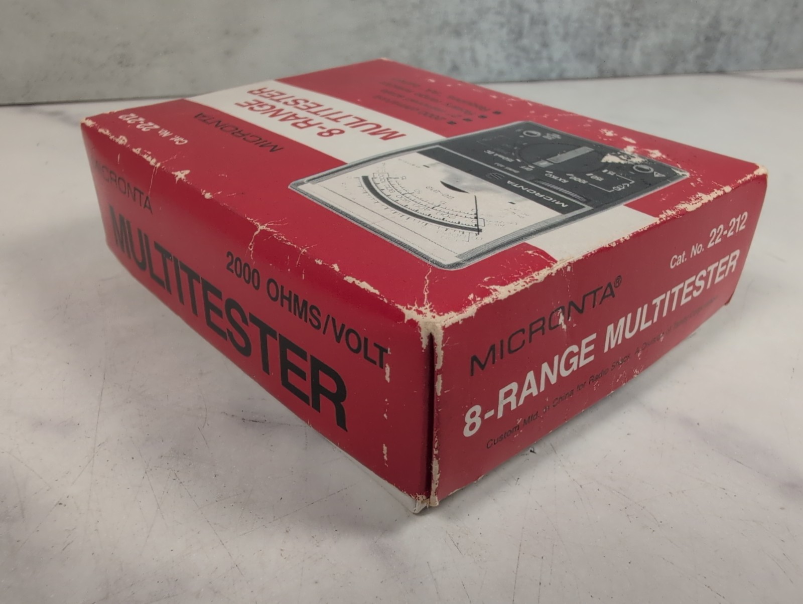 Vintage RadioShack Micronta 22-212 Multimeter 8 Range AC/DC Current Ohms Tester