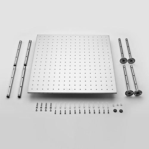 24" Square Ceiling Mount Rainfall Shower Head