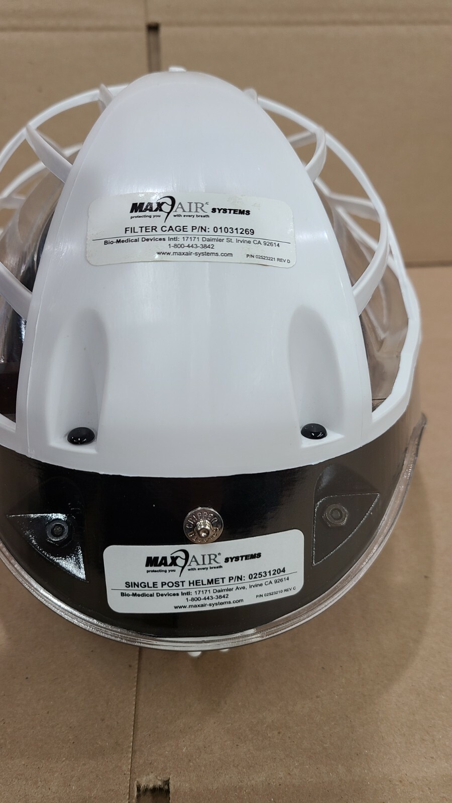 New MaxAir Systems Single Post Helmet + Filter Cage PN 02531204 01031269