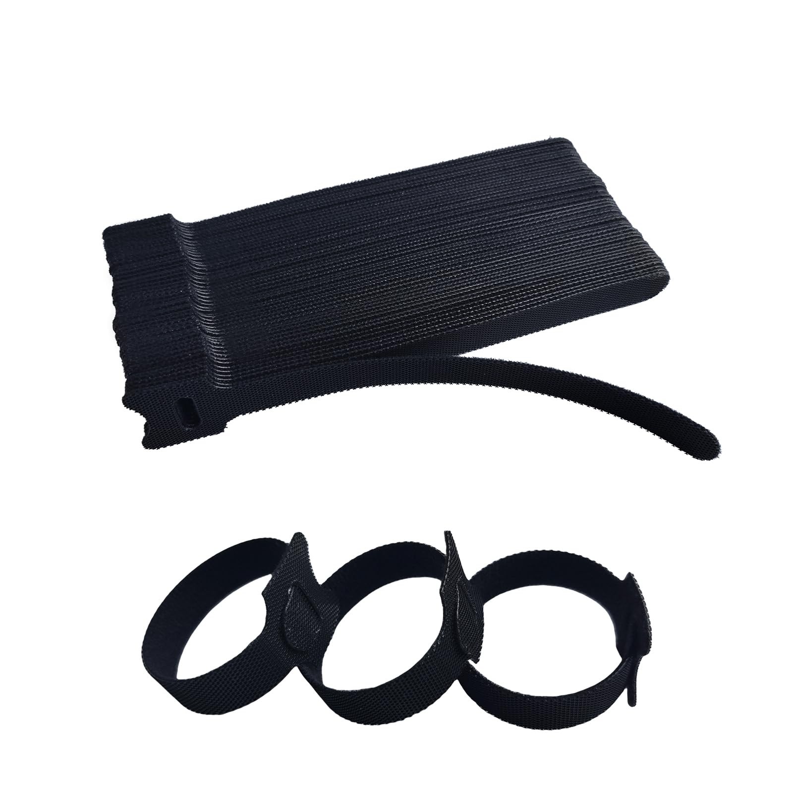 6 Inches Black Reusable Cable Ties,Multi-purpose 6inches-60PCS,