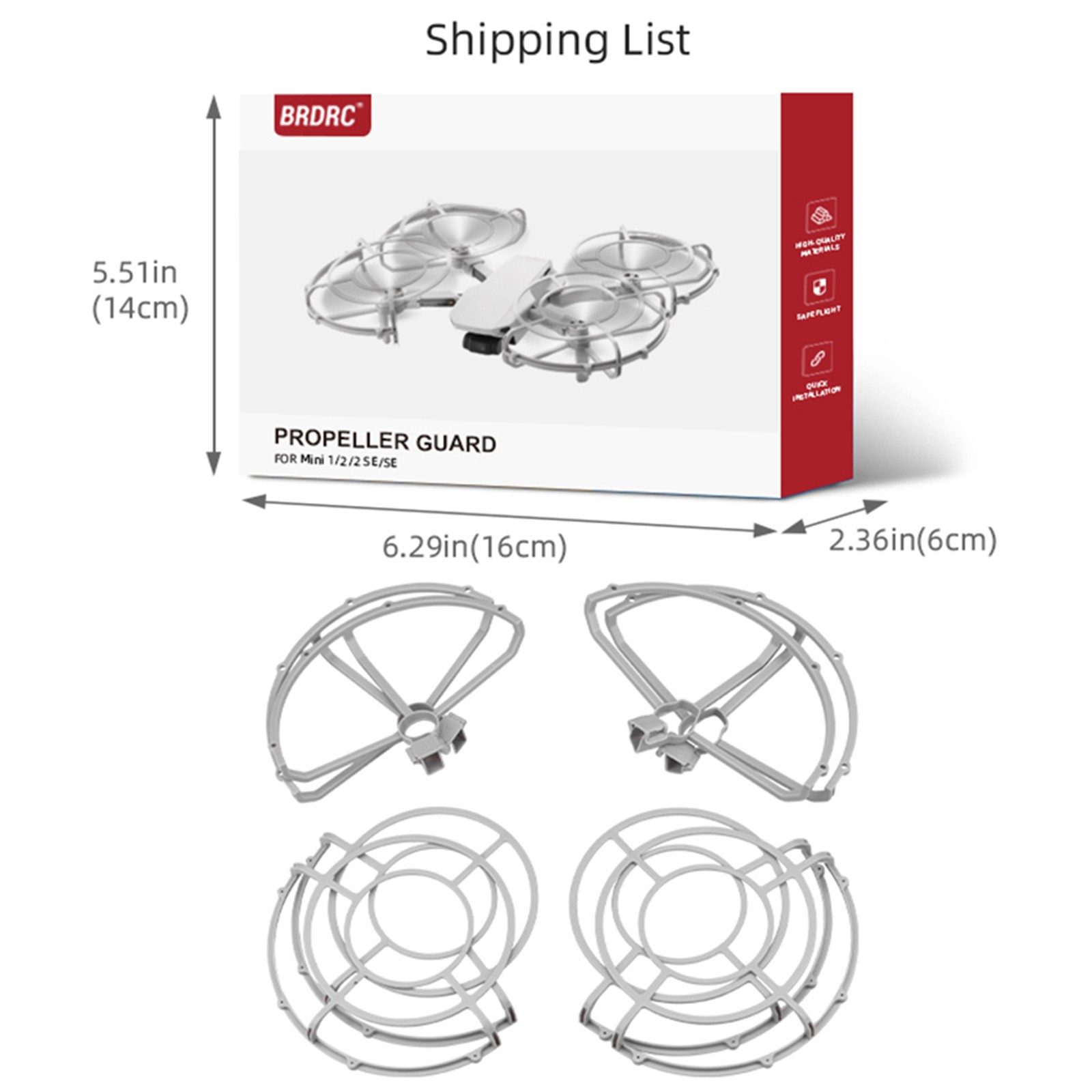 Propeller Guard for DJI Mini 2 / Mini SE Anti-Collision Protector Ring