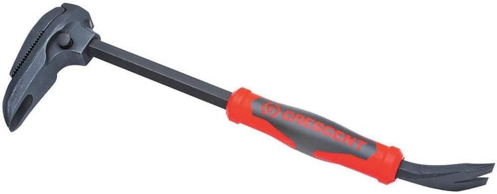 Crescent 16” Adjustable Pry Bar with Nail Puller - DB16 16 inch, Red/Black