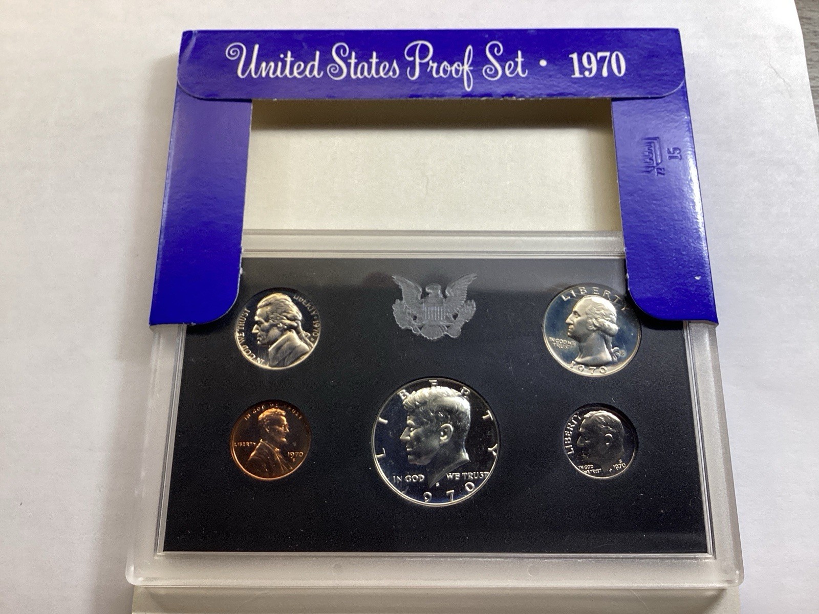 1970-S US Mint Proof Set San Francisco Mint w/Silver Kennedy 022126 43tt