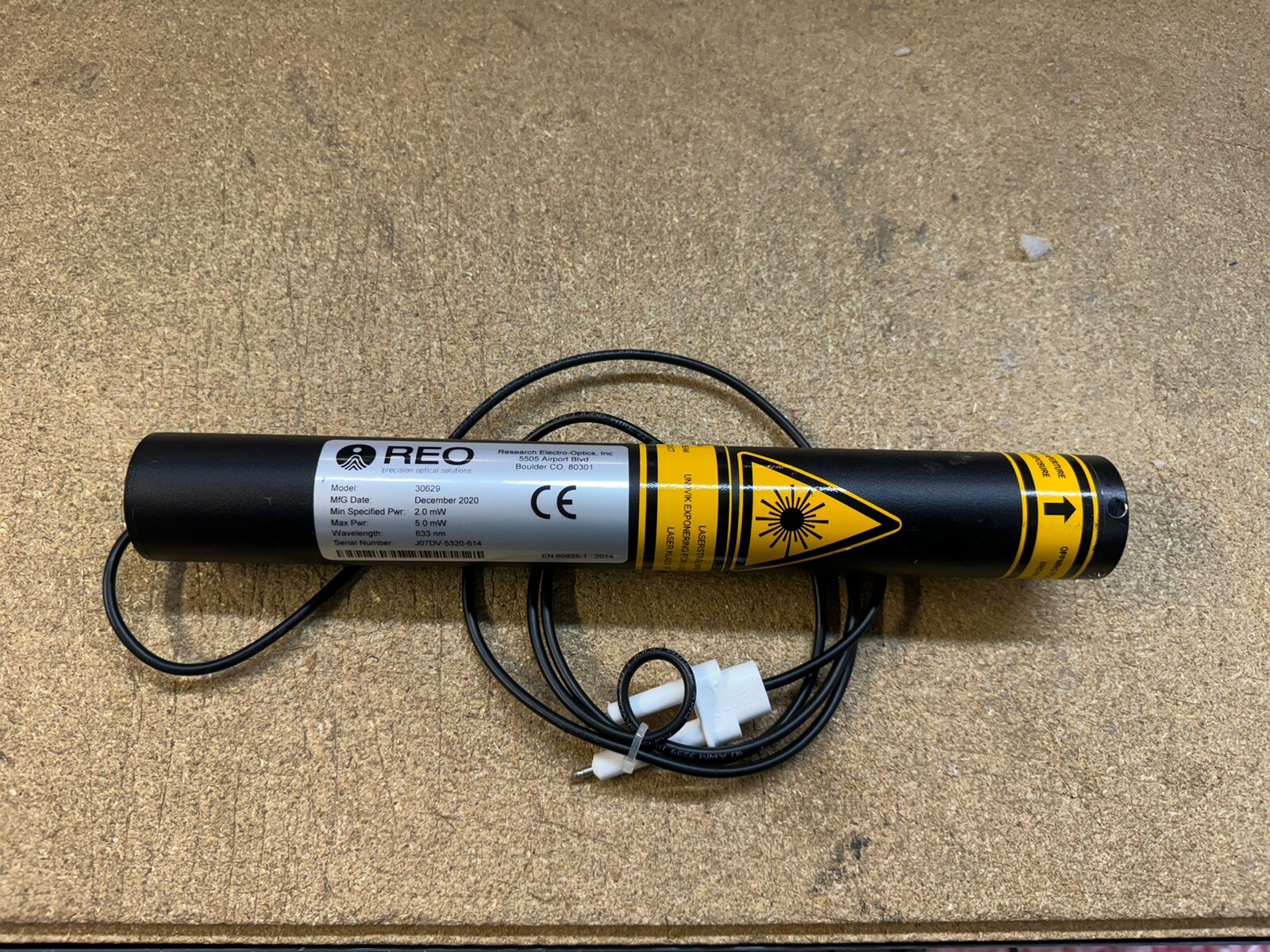 REO Precision Optical Solutions 30629 Laser Head 633nM 5.0mW