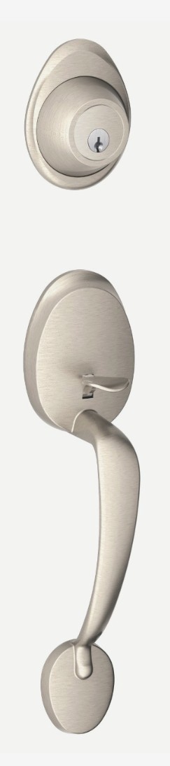 Kwikset JH58 BAR 619 J Series Exterior Side Only Handleset - Satin Nickel