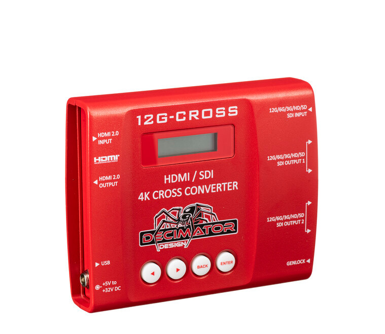 Decimator Design 12G-Cross 4K HDMI/SDI Cross Converter