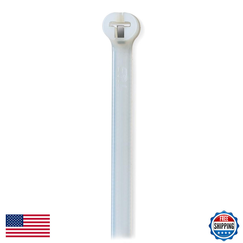 Thomas & Betts Thomas Betts Ty24M 6 Natural Cable Ties 40 Lb Tensile Strength