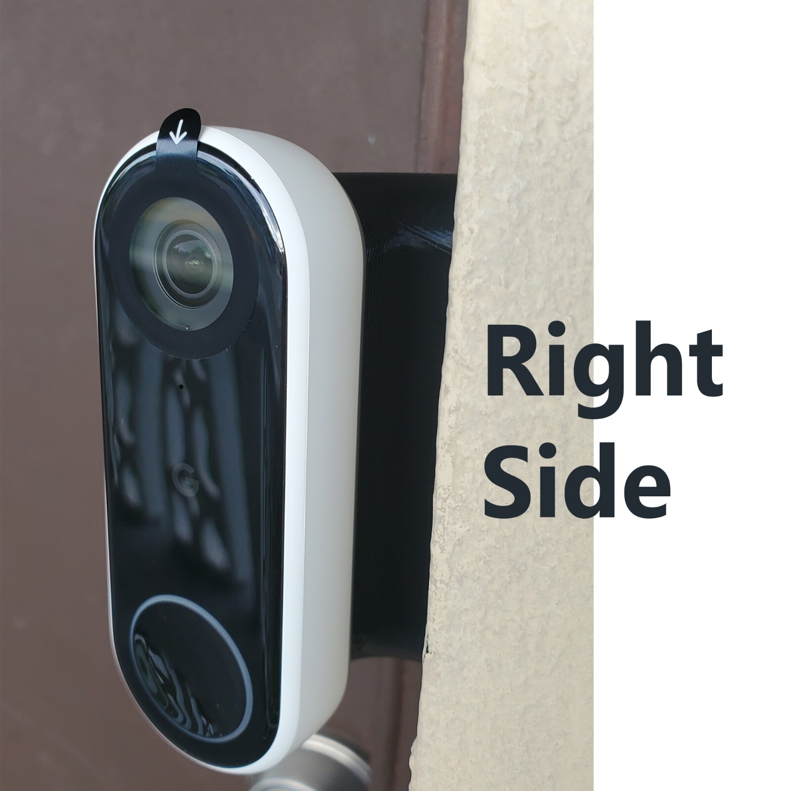 Google Nest Hello Doorbell A0077 Wired Wedge 75° Degree Angle Mount Bracket