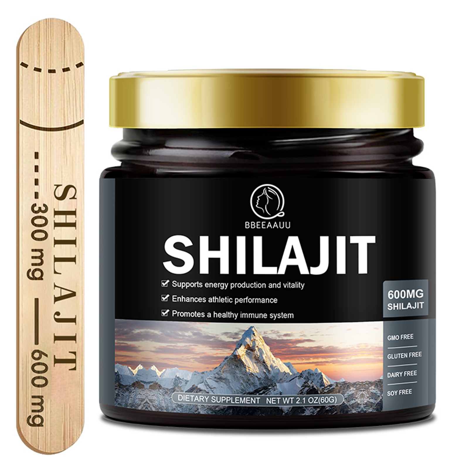Dynamic Vitality Shilajit Organic Pure 100% Himalayan Organic Resin Natural