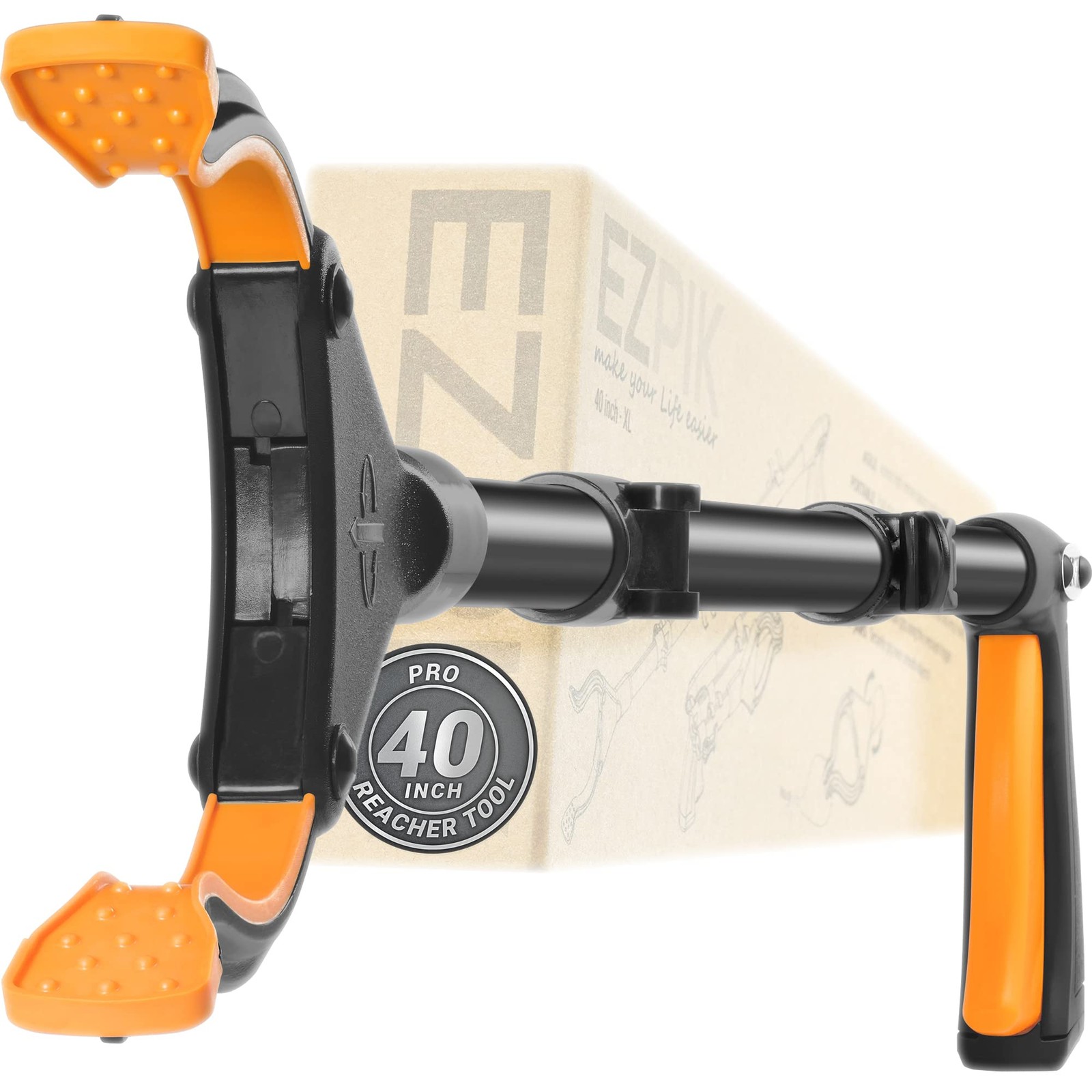 Pro 40" Extended Grabber Reacher Tool for Elderly, Trash Hand Grabber Pickup ...