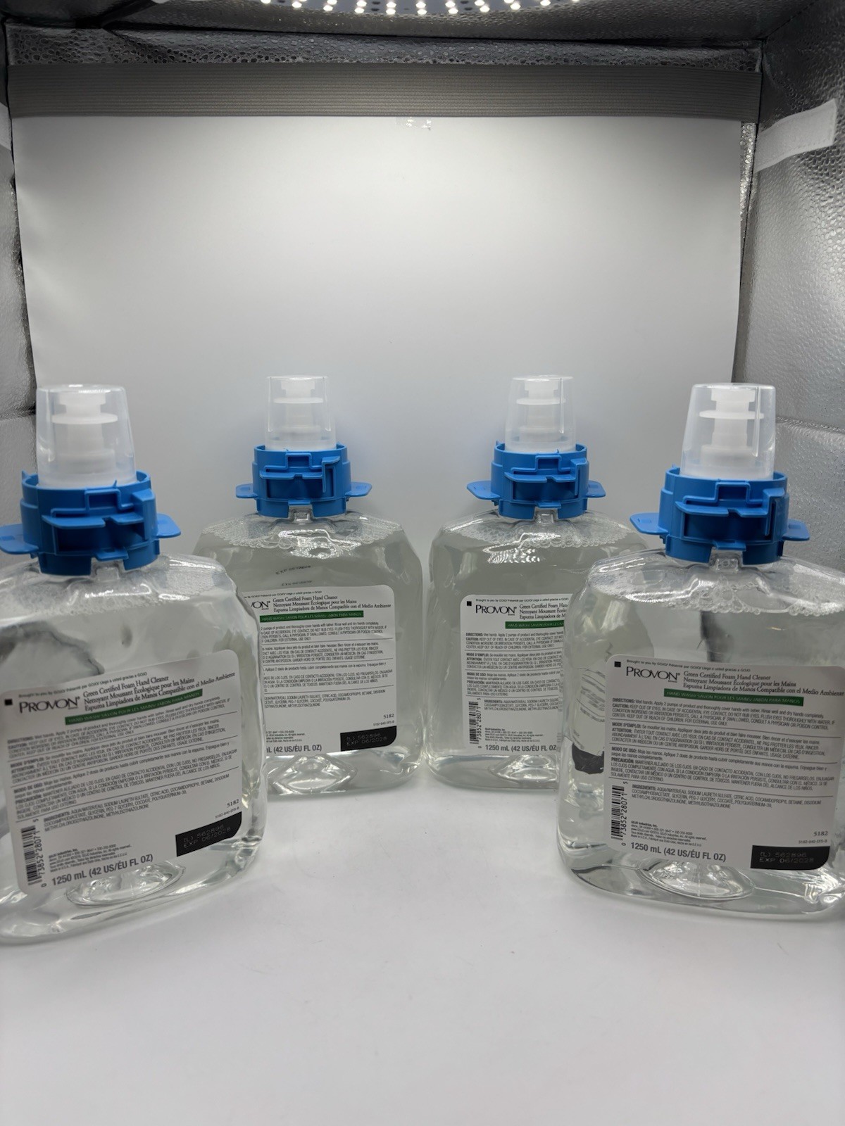 Lot of 4 GOJO PROVON 5182 Green Certified Foam Hand Cleaner 1250mL 42oz Refill