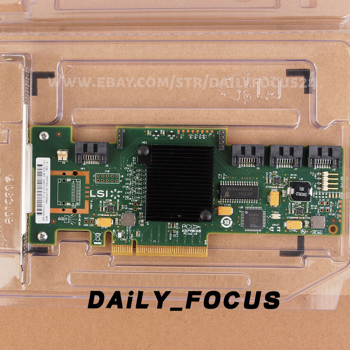 HBA LSI 9212-4i 6G PCIe x8 SAS SATA IT mode P20 629913-003 no Bracket