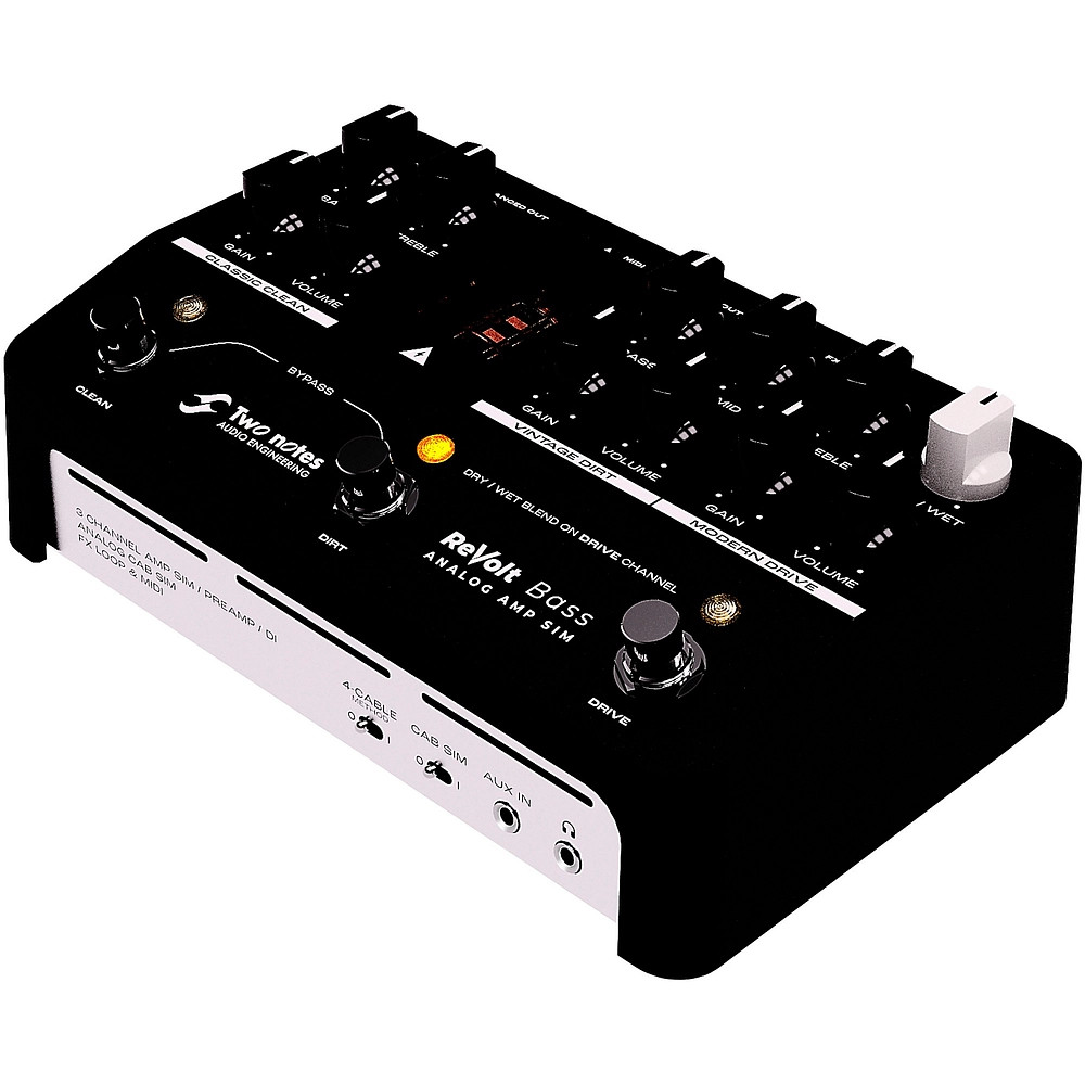 Two Notes AUDIO ENGINEERING ReVolt 3Channel AllAnalog Bass Simulator, DI Pedal
