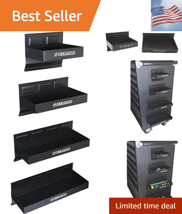 Non-Marring Magnetic Tool/Parts Storage Trays for Rolling Toolboxes, Durable ...