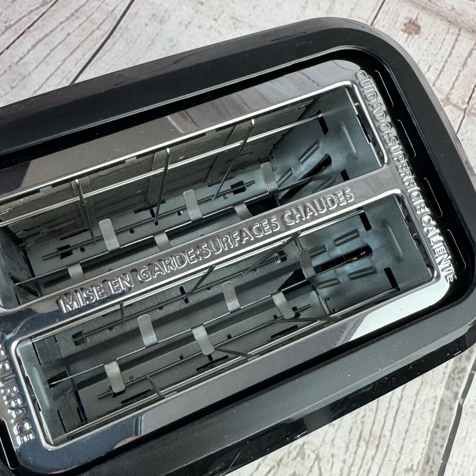 Mainstays 2 Slice Toaster Black 6 Shade Settings Removable Crumb Tray