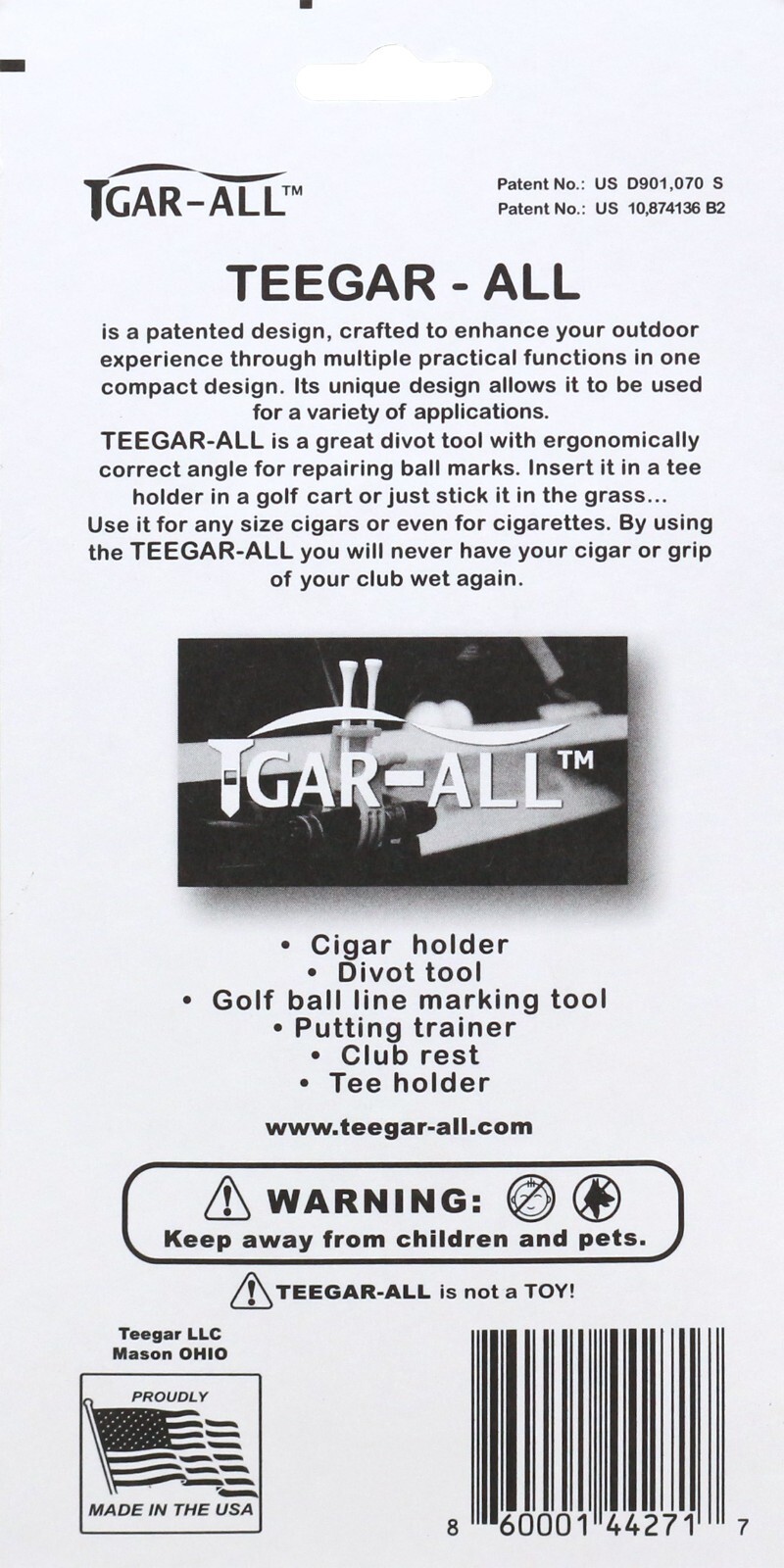 cigar holder multipurpose golf tool