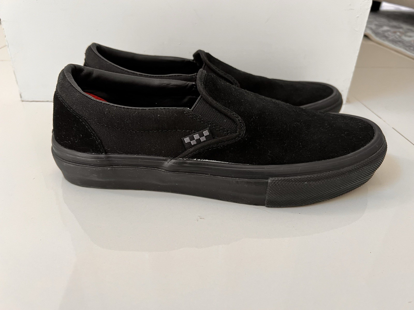 Vans Skate Slip-On PopCush Black Skateboarding Shoes Men's US 8 WORN ONCE