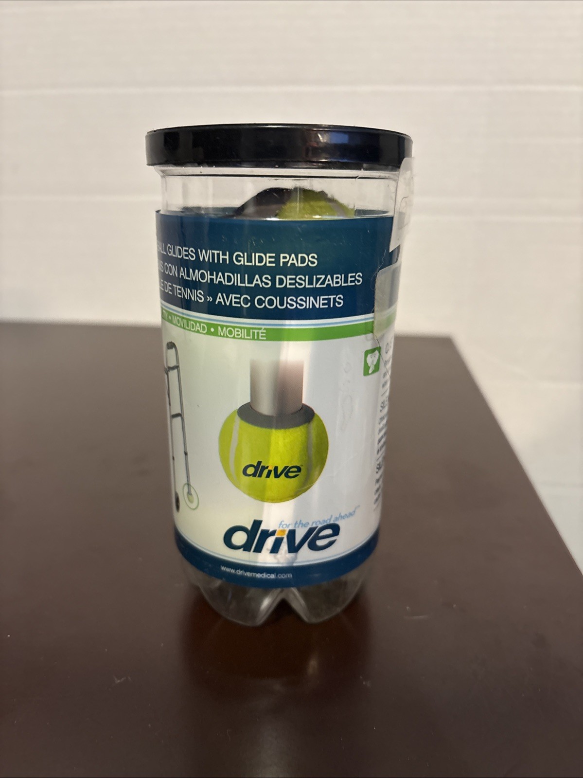 Drive Medical Lightweight Tennis Ball Glides with Replaceable Glide Pads 1 Pair
