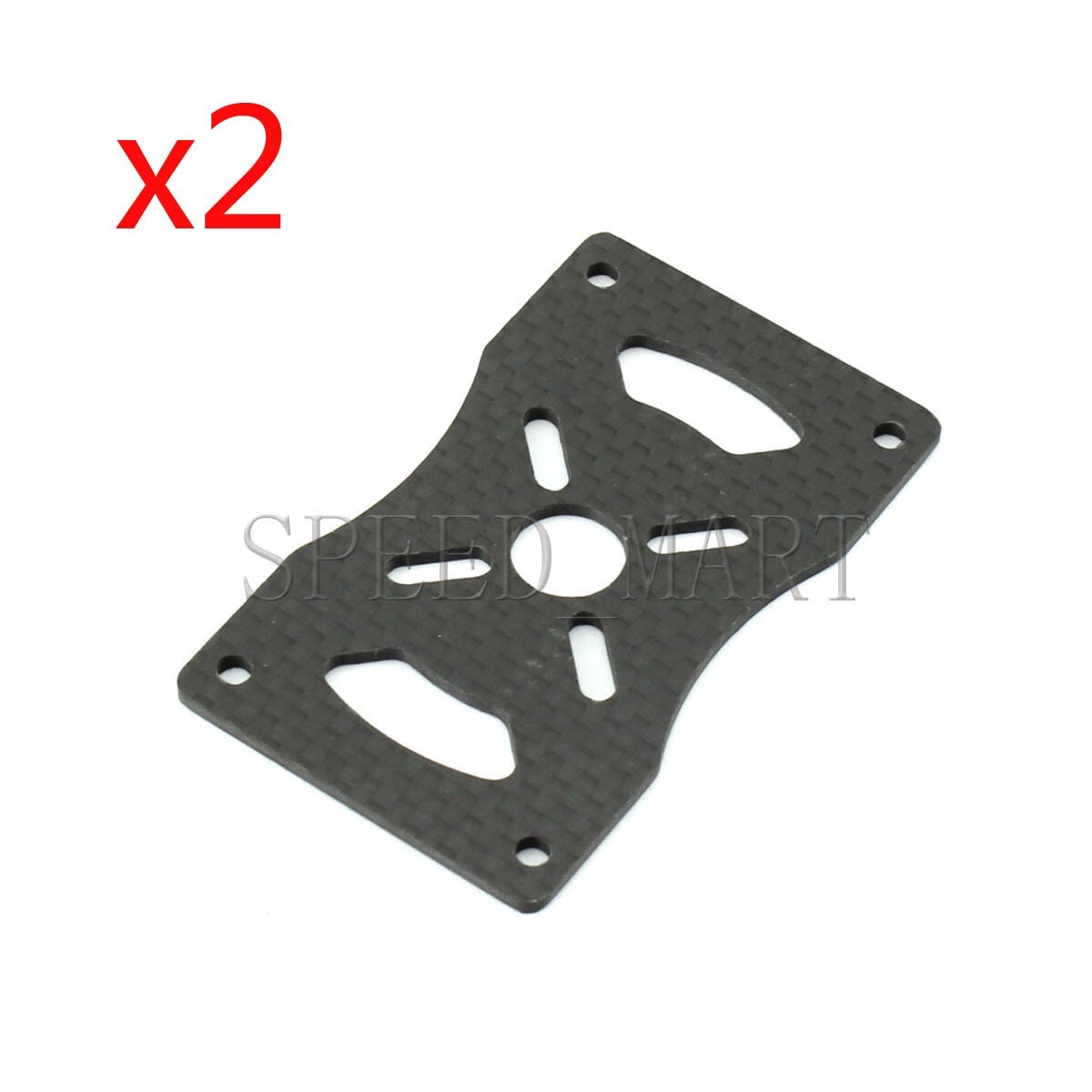 2pcs 3K CF Motor Mount plate 25mm Pipe Arm Tube Quadcopter Hexacopter Multirotor