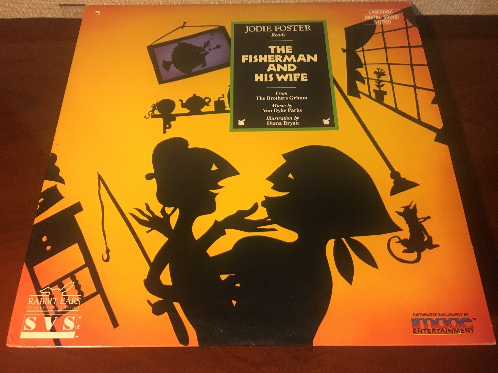 Laserdisc Jodi Foster Reads THE FISHERMAN AND HIS WIFE 1989 Rabbit Ears LD
