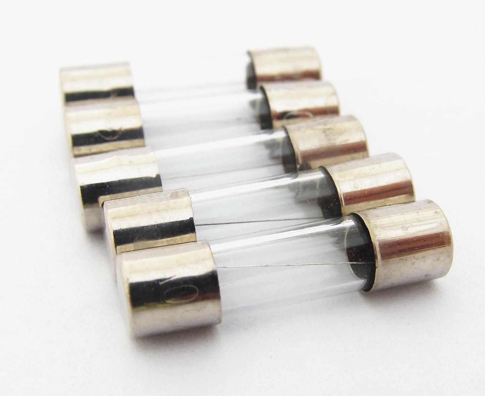 10 x Low Breaking And Current 5mm x 20mm Quick Fast Blow Glass Tube Fuse