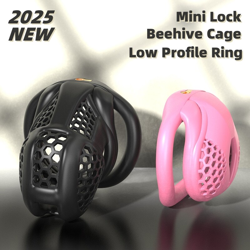 Beehive Breathable Chastity Cage Male Chastity Device Mini Locks Rings Man
