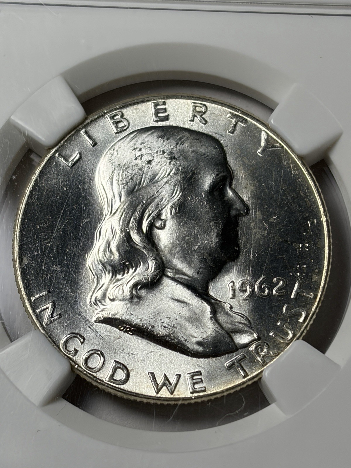 1962 NGC MS64 FBL Franklin Half Dollar