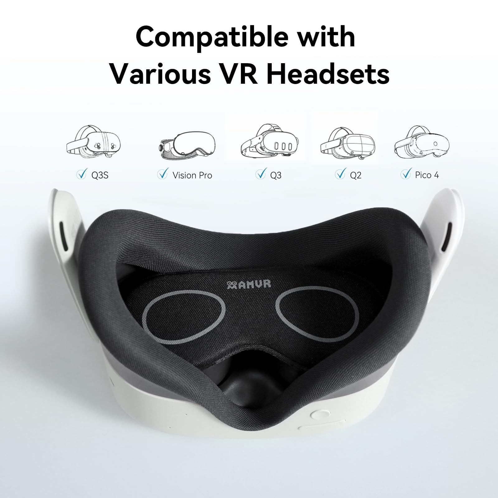 Lens Protector Cover Compatible with Meta Quest 3s, Quest 3/2/1, Vision Pro, ...